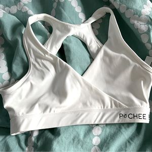 Pcheebum crossover open back bra
